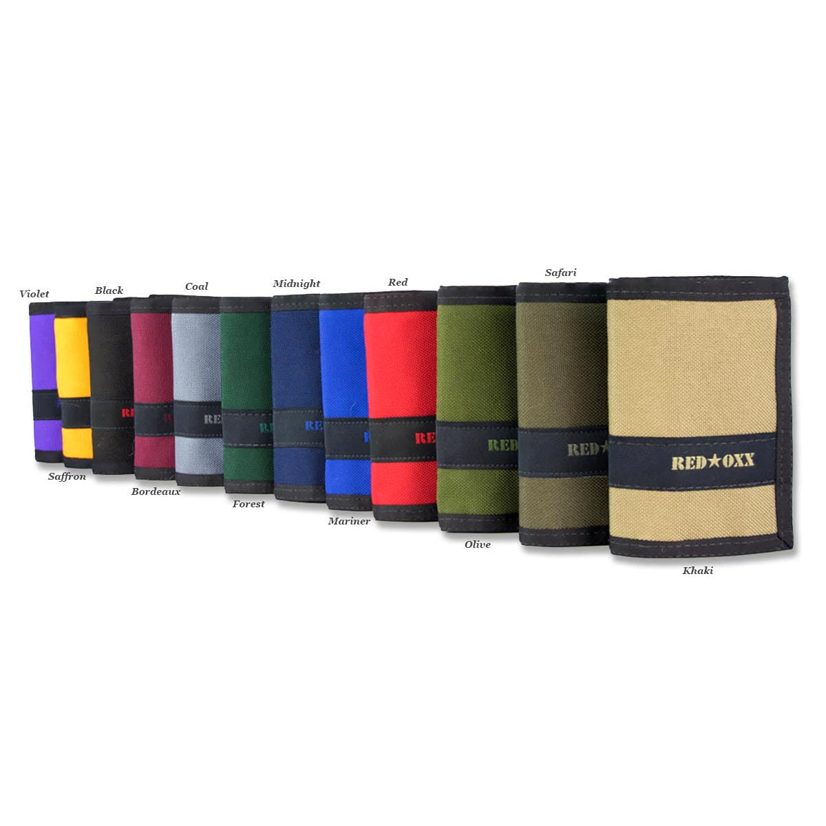 Nylon Velcro Tri-fold - Rigger Wallet - 12 colors - Red Oxx Mfg