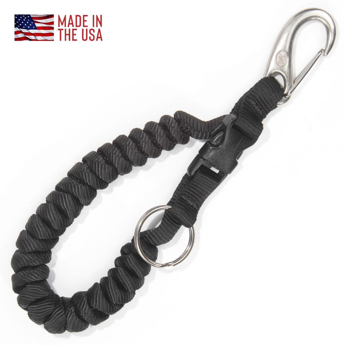 Red Oxx Key Fob Mini Coil Lanyard - 305320 Cord with Clasp