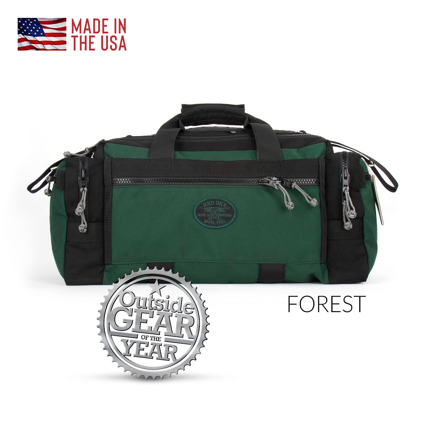 Red Oxx Mfg Safari Beanos PR5 Medium Duffel Forest